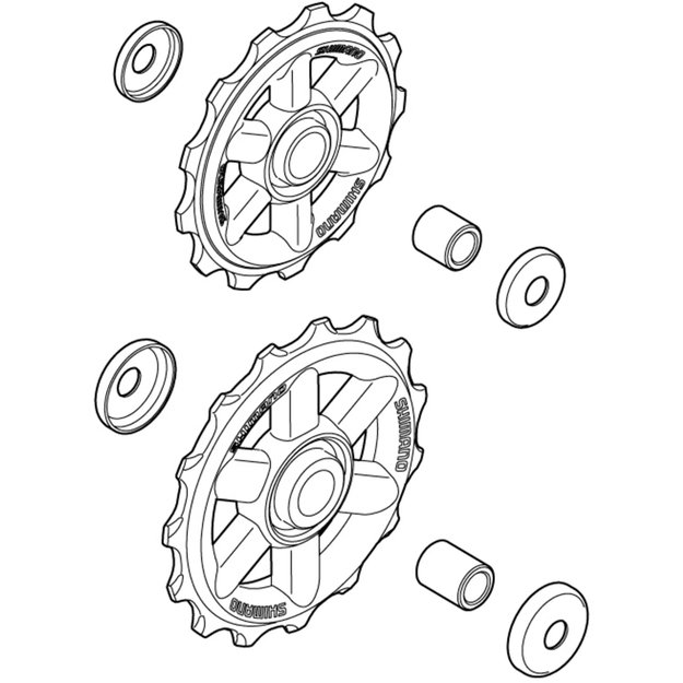 Galinio perjungėjo ratukai SHIMANO RD-M310 1