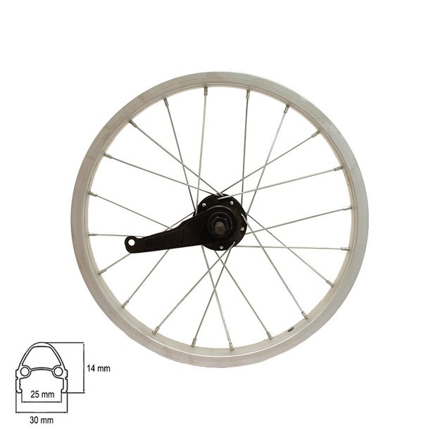 Galinis ratas 16  20H coaster brake stebulė