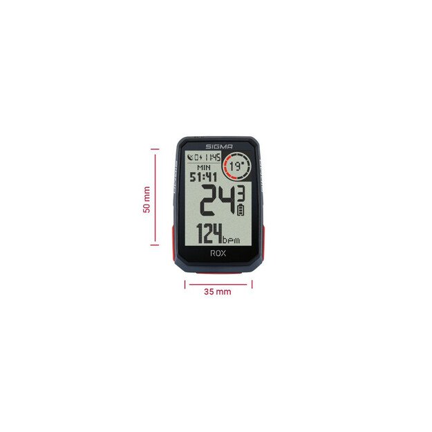 Sigma GPS dviračio kompiuteris ROX 4.0 (juodas) 3