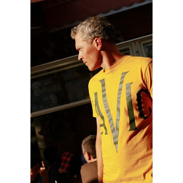 MAVIC SHORT SLEEVE TEE HERITAGE V MUSTARD BLACK (T000232) 3