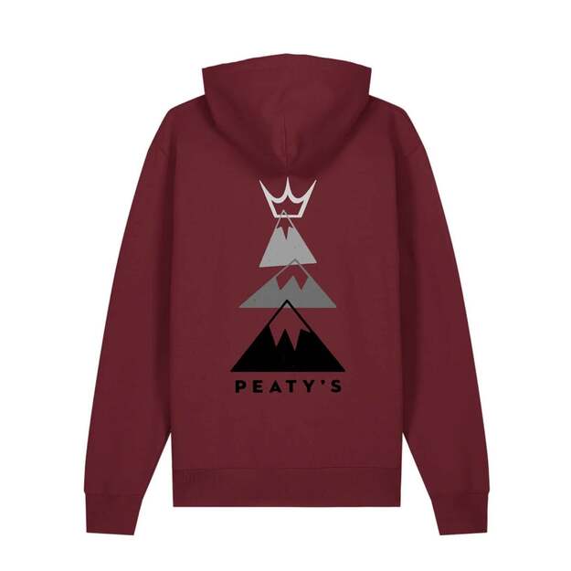 PEATY S PUBWEAR MIKINA S KAPUCÍ SUMMIT BURGUNDY (PPW-25-HDY-SMT-BRG) 1