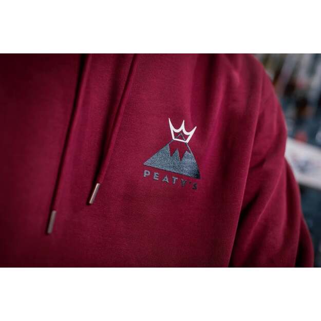 PEATY S PUBWEAR MIKINA S KAPUCÍ SUMMIT BURGUNDY (PPW-25-HDY-SMT-BRG) 3