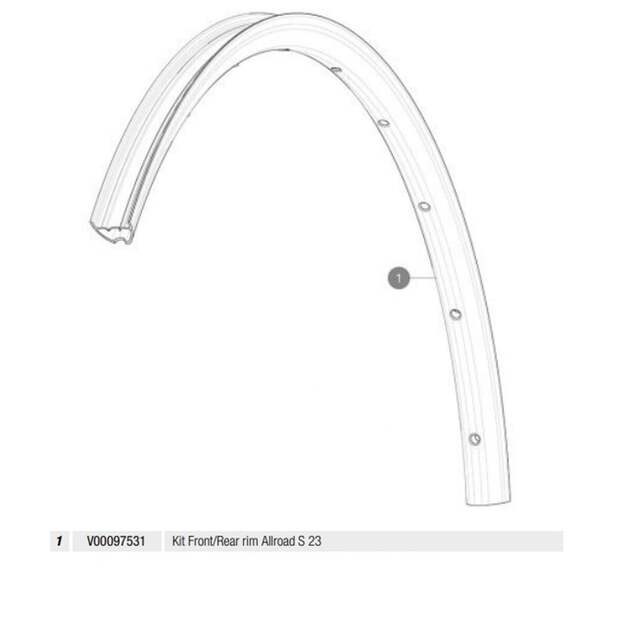 MAVIC KIT FRONT/REAR RIM ALLROAD S 23 (V00097531)