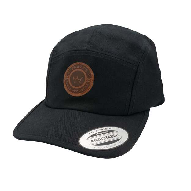 PEATY S PUBWEAR PUBWEAR 5 PANEL CAP - SPEED PRODUCTS BADGE BLACK (PPW-5PL-SPB-BLK)