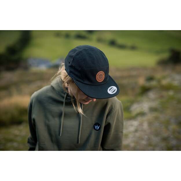 PEATY S PUBWEAR PUBWEAR 5 PANEL CAP - SPEED PRODUCTS BADGE BLACK (PPW-5PL-SPB-BLK) 1
