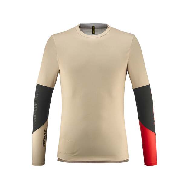 MAVIC MENS LS JERSEY DEEMAX ENDURO PRO WHITE PEPPER/SPICY ORANGE (T000479)