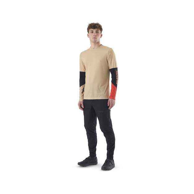 MAVIC MENS LS JERSEY DEEMAX ENDURO PRO WHITE PEPPER/SPICY ORANGE (T000479) 3