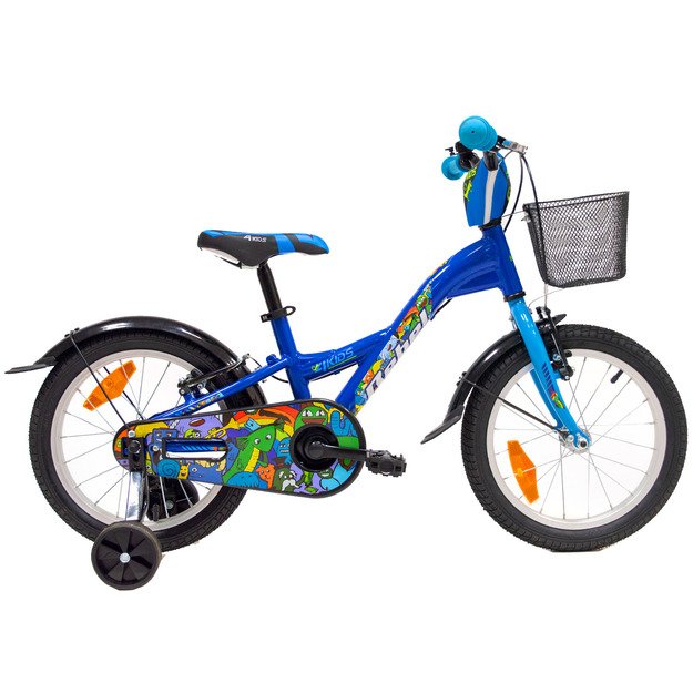 Vaikiškas dviratis 4KIDS Rebel 16  dydis 10  (25.5 cm) (aliuminis, mėlyna)