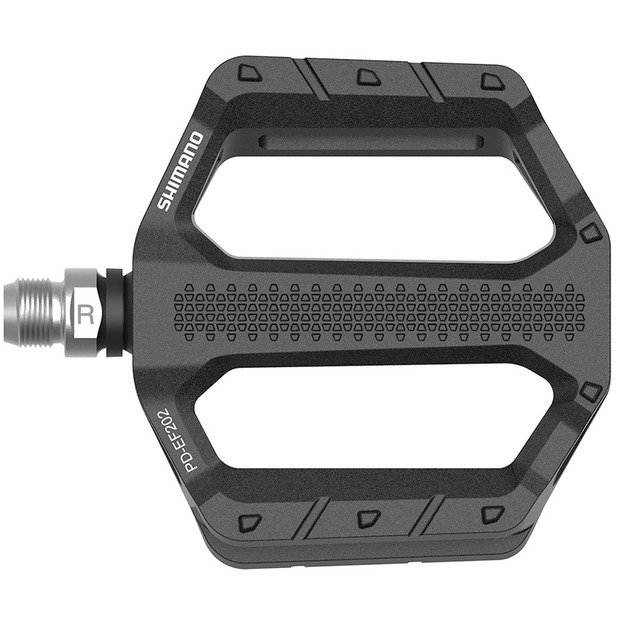Pedalai Shimano PD-EF202, platūs (juodi)