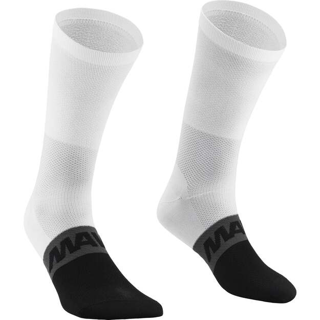 MAVIC SOCK AKSIUM HIGH WHITE BLACK (G000282)