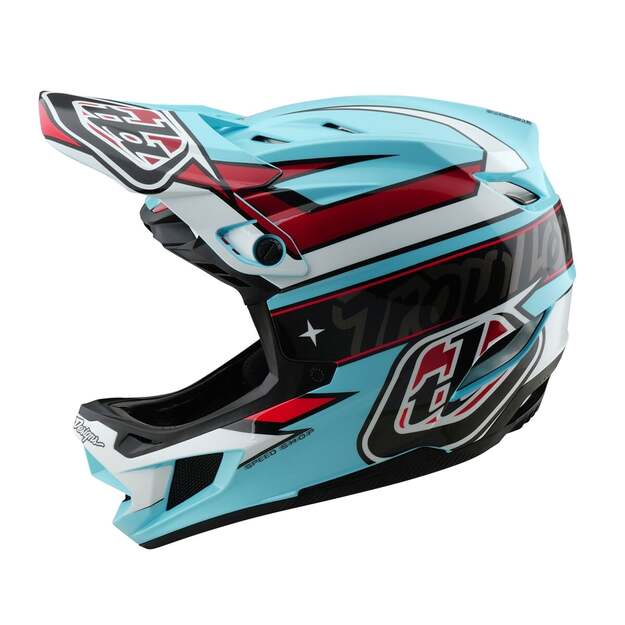 TLD HELMET D4 POLYACRYLITE LINEAR BLUE (17422601)
