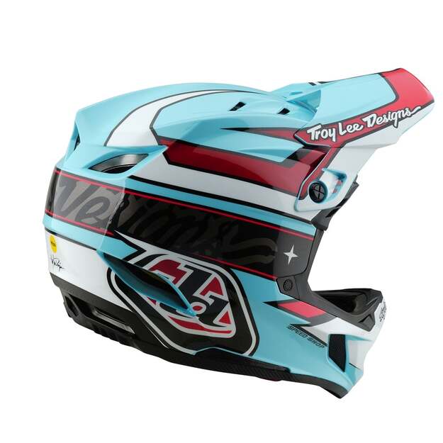 TLD HELMET D4 POLYACRYLITE LINEAR BLUE (17422601) 3