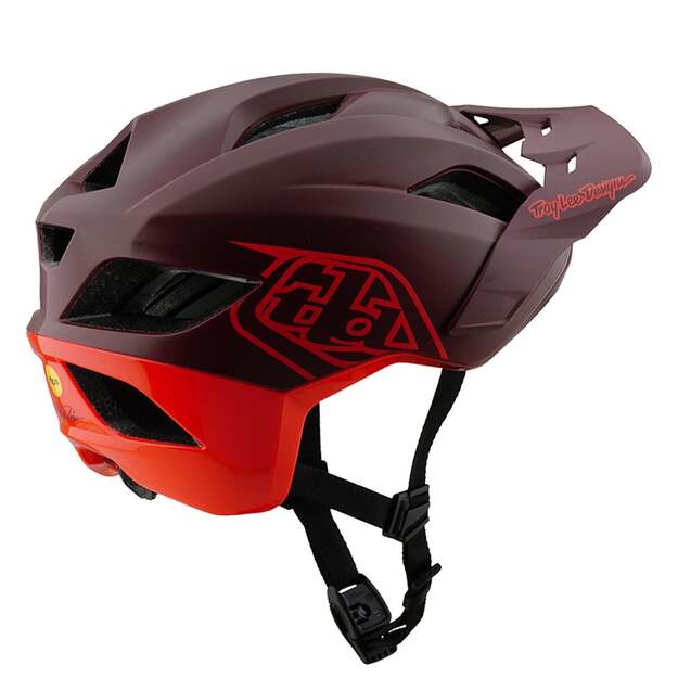 TLD HELMET FLOWLINE SE BADGE MAROON (11056810) 1