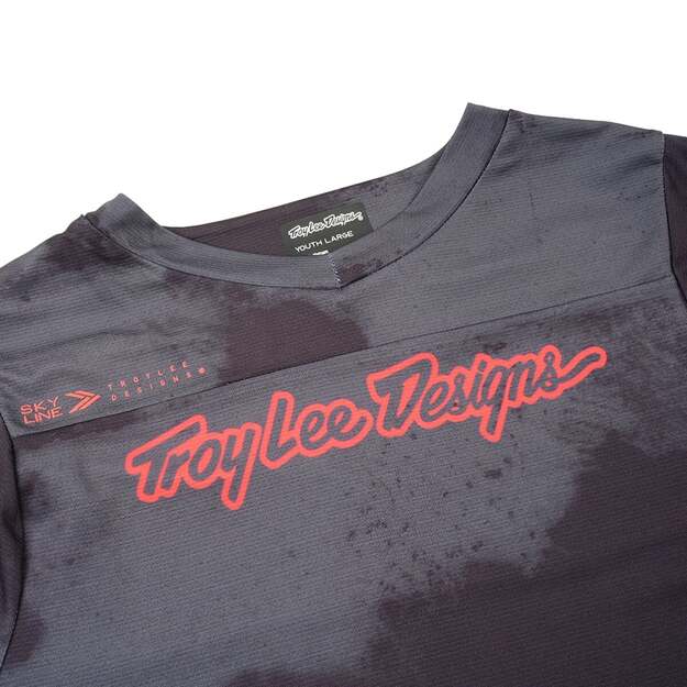 TLD YOUTH SS JERSEY SKYLINE FLARED CARBON (36403001) 2