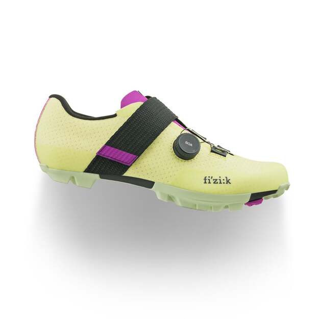 FIZIK SHOES VENTO FEROX CARBON LIME - PURPLE (VEX1WMR1C5C35)