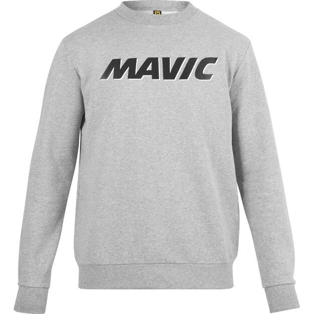 MAVIC HOODY CORPORATE LOGO LIGHT GREY BLACK (T000220)