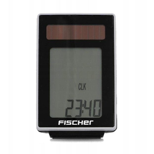 Dviračio kompiuteris FISCHER Solar // 22 funkcijų, belaidis, su saulės baterija