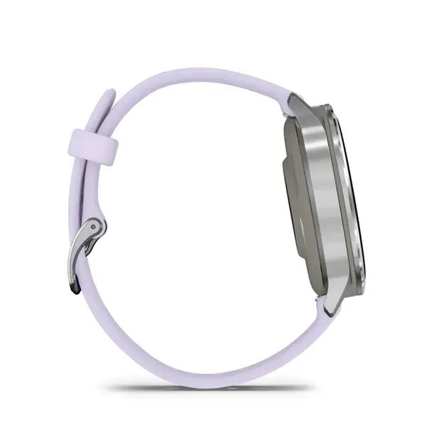 Išmanusis laikrodis Garmin Venu® 4 | 41mm | Silver - Periwinkle Silicone Band 1