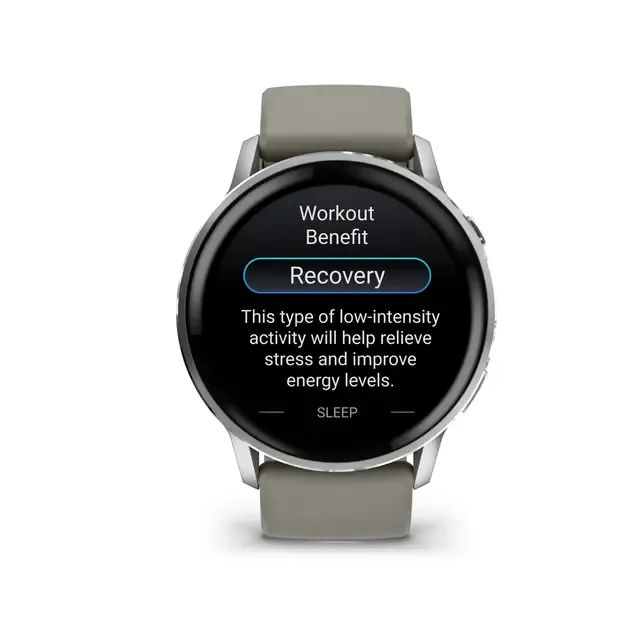 Išmanusis laikrodis Garmin Venu® 4 | 45mm | Silver - Silver Grey Silicone Band 6