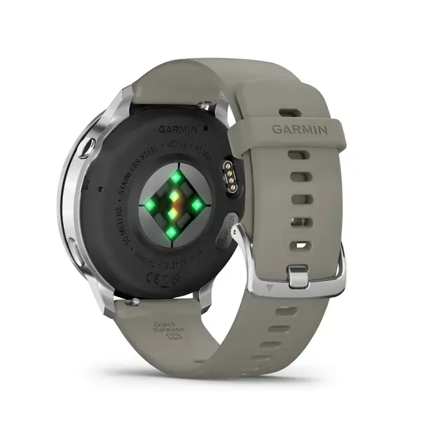 Išmanusis laikrodis Garmin Venu® 4 | 45mm | Silver - Silver Grey Silicone Band 2