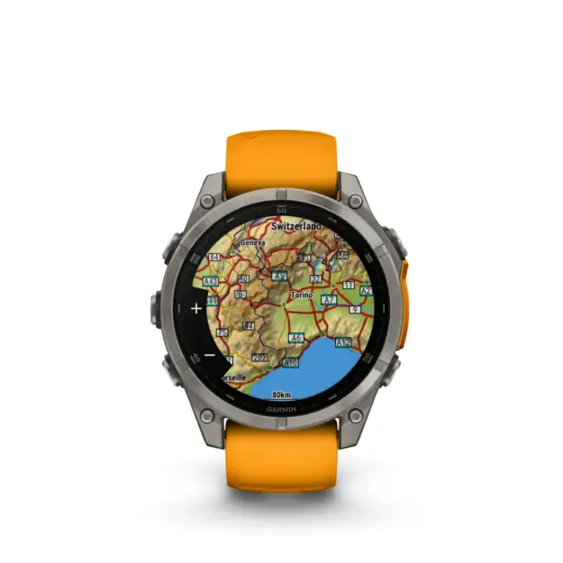 Išmanusis laikrodis Garmin Fenix® 8 Amoled | 47mm | Titanium - Spark Orange 3