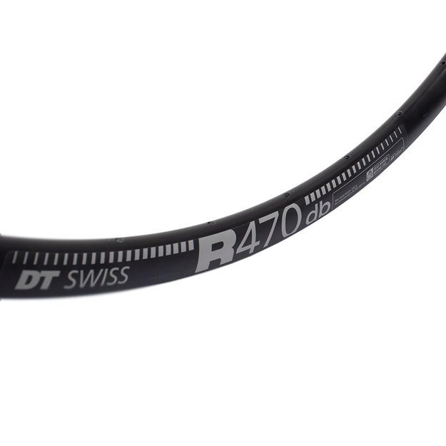 Ratlankis DT SWISS R470 28/29  (622x20) // 32H, diskiniams stabdžiams, be kniedžių, dvigubas