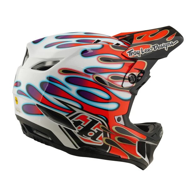 TLD HELMET D4 COMPOSITE MIPS OVERSPRAY WHITE / RED (14003000) 4