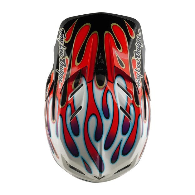 TLD HELMET D4 COMPOSITE MIPS OVERSPRAY WHITE / RED (14003000) 7