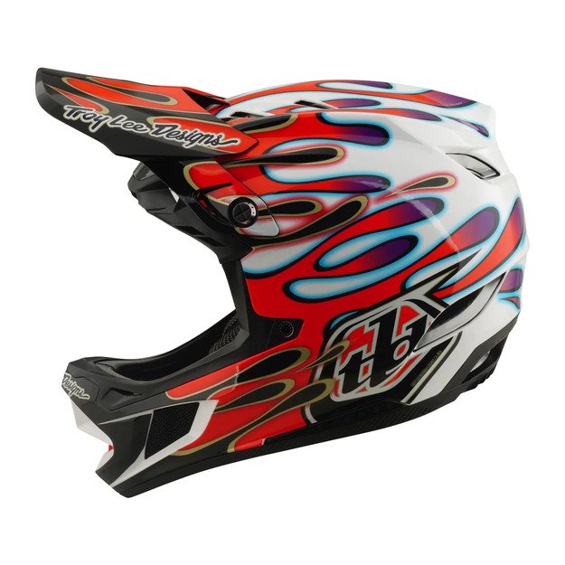 TLD HELMET D4 COMPOSITE MIPS OVERSPRAY WHITE / RED (14003000) 1