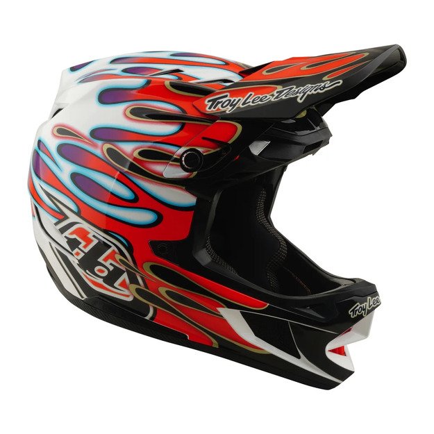 TLD HELMET D4 COMPOSITE MIPS OVERSPRAY WHITE / RED (14003000) 6
