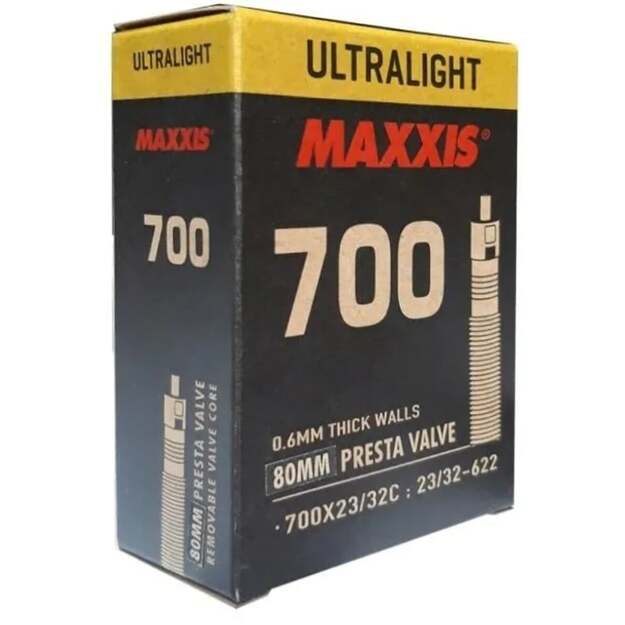 MAXXIS TUBE ULTRALIGHT 700X23/32C PRESTA VALVE 80MM (EIB00251200)