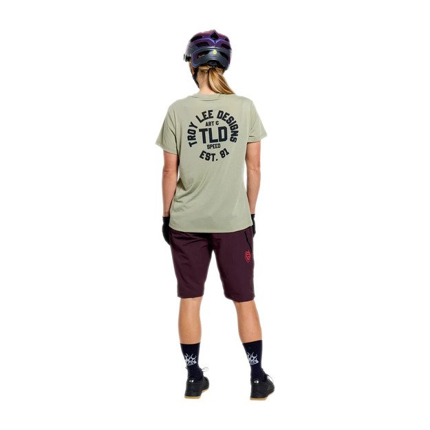 TLD WOMENS SHORT SLEEVE JERSEY LILIUM RIDE TEE STAMPS SAGE (37504500) 5
