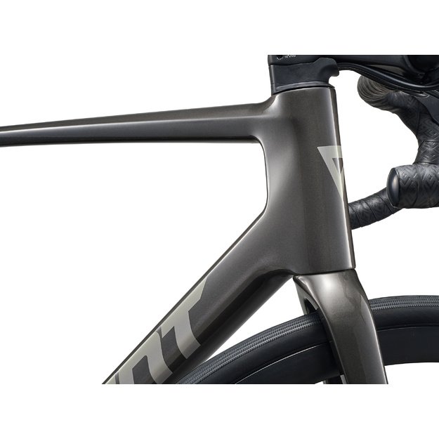 Plento dviratis GIANT TCR Advanced 2 KOM (2026) Stealth Chrome (L)