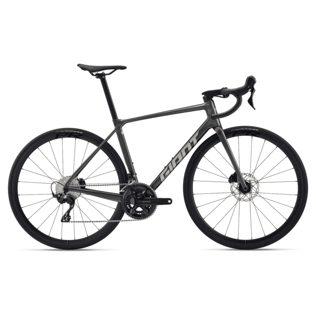 Plento dviratis GIANT TCR Advanced 2 KOM (2026) Stealth Chrome (L)