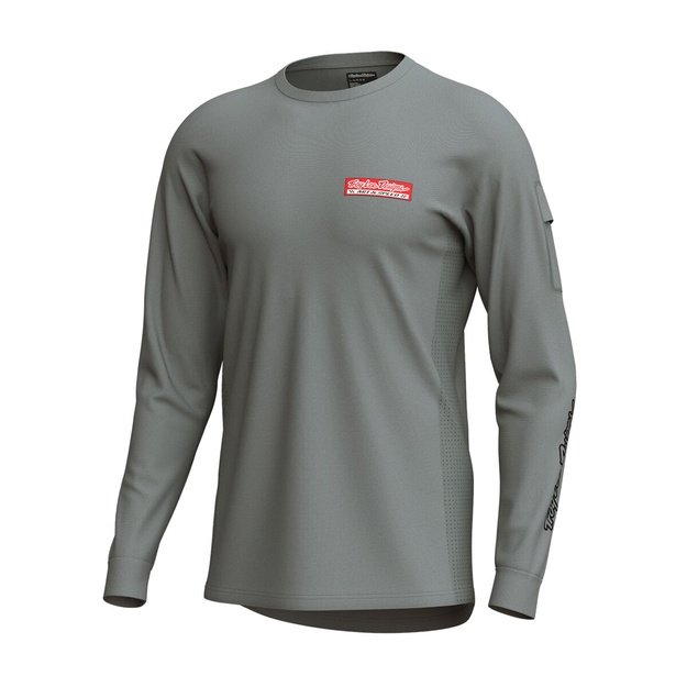 TLD MENS LONG SLEEVE JERSEY RUCKUS RIDE TEE CUSTOM PAINT MID GRAY (37142200)