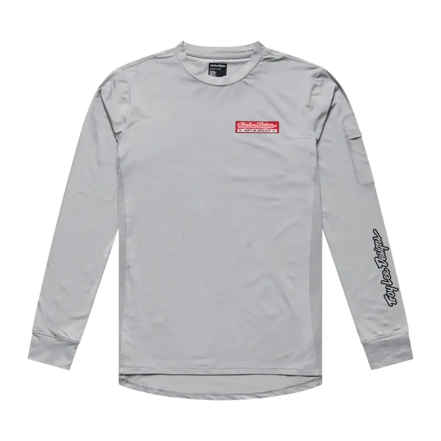 TLD MENS LONG SLEEVE JERSEY RUCKUS RIDE TEE CUSTOM PAINT MID GRAY (37142200)