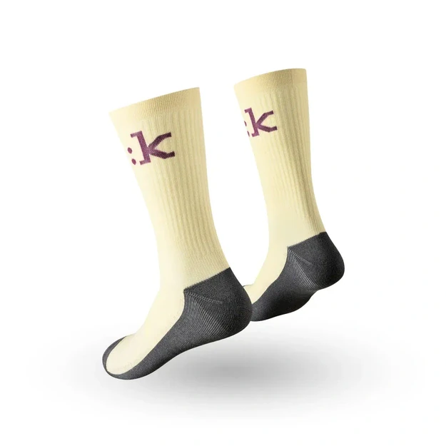 FIZIK kojinės OFF-ROAD CREAM/PURPLE (FZSOCKOFA02135)