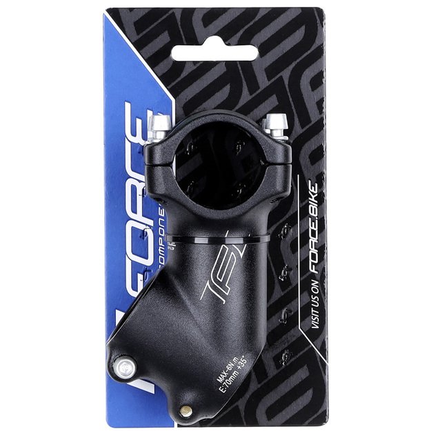 Vairo iškyša FORCE S4.3 31,8/70mm (juoda)  1