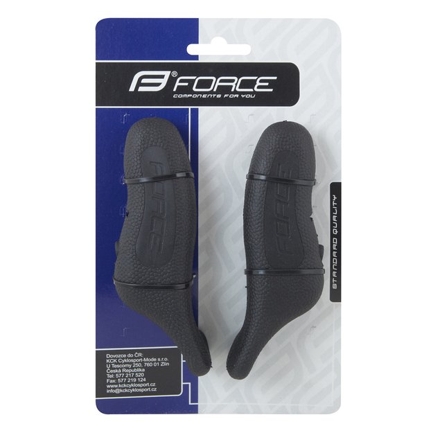Vairo galai FORCE Rab 12cm (aliuminis+guma, juodi) 1