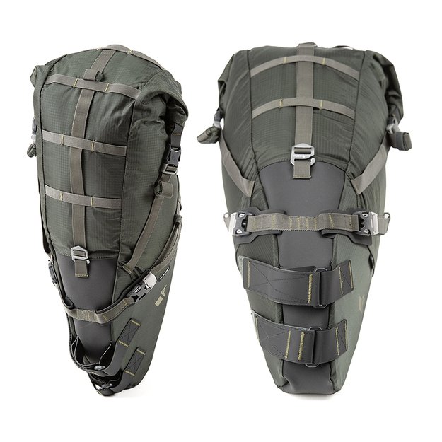 Dviračio krepšys ant balnelio stovo Acepac Saddle Bag MKIII // 16 l (pilkas/žalias) 3