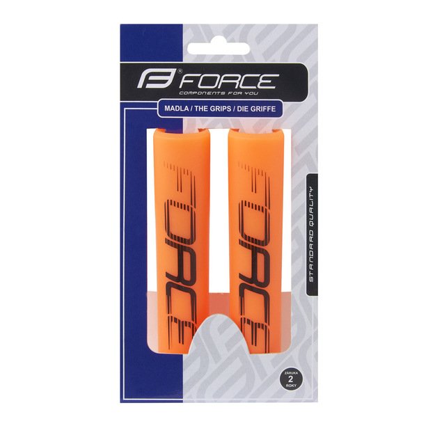 Rankenos FORCE Slick 125mm (silikoninės, oranžinės) 2