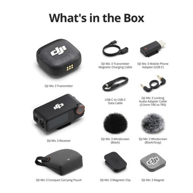 DJI mikrofonas MIC 3 (1TX1RX) 9