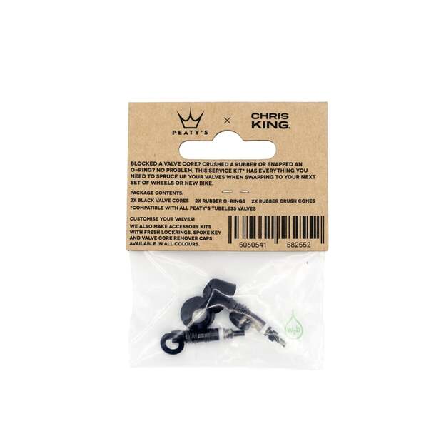 Priedas ventiliams PEATY S X CHRIS KING (MK2) TUBELESS VALVE SERVICE KIT (PTV2-SERVICE-12) 1