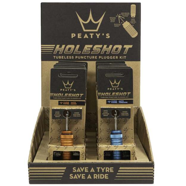 PEATY S HOLESHOT TUBELESS PUNCTURE PLUGGER - 12 COLOURS MIXED (PPR-TPP-MIX-48) 1