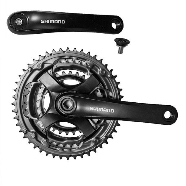 Priekinis žvaigždžių blokas SHIMANO Tourney TY501 48/38/28T 170mm (juoda) 2