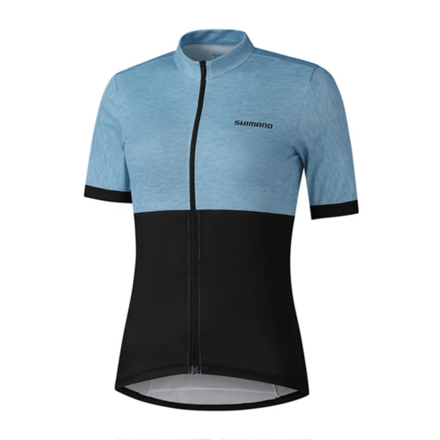 Marškinėliai SHIMANO ELEMENTO W'S SHORT SLEEVE JERSEY Women Periwinkle moteriški (Šviesiai mėlyna)