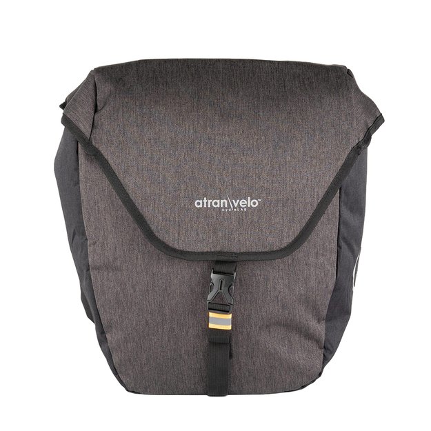 Šoniniai krepšiai ant bagažinės AtranVelo ZAP SIDE PANNIERS // 2 x 27L 17x42x36 cm, Water-Proof (pilka) 2