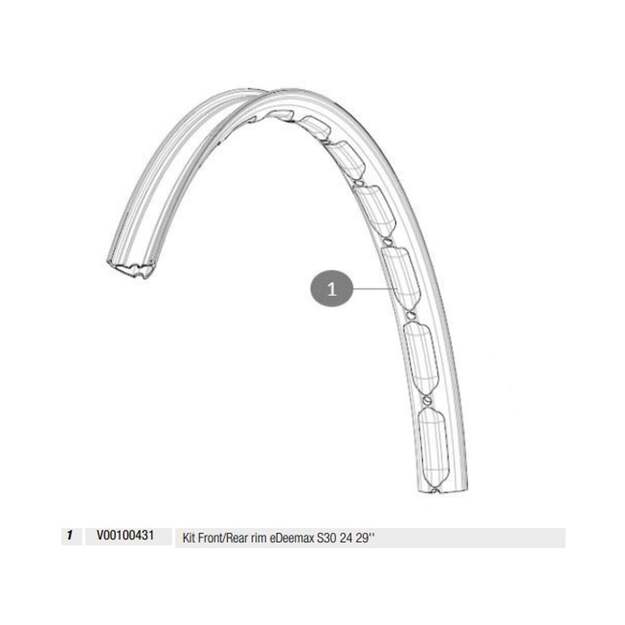 MAVIC KIT FT/RR RIM EDEEMAX S30 29  (V00100431)