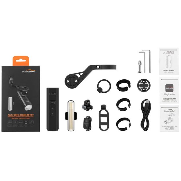 Žibintų komplektas Magicshine Allty 1200U + SeeMee 50 V2.0 4