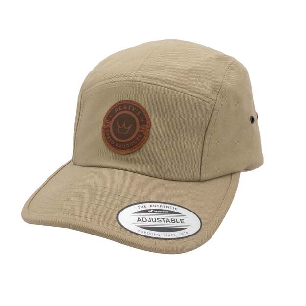 PEATY S PUBWEAR PUBWEAR 5 PANEL CAP - SPEED PRODUCTS BADGE KHAKI (PPW-5PL-SPB-KHK)